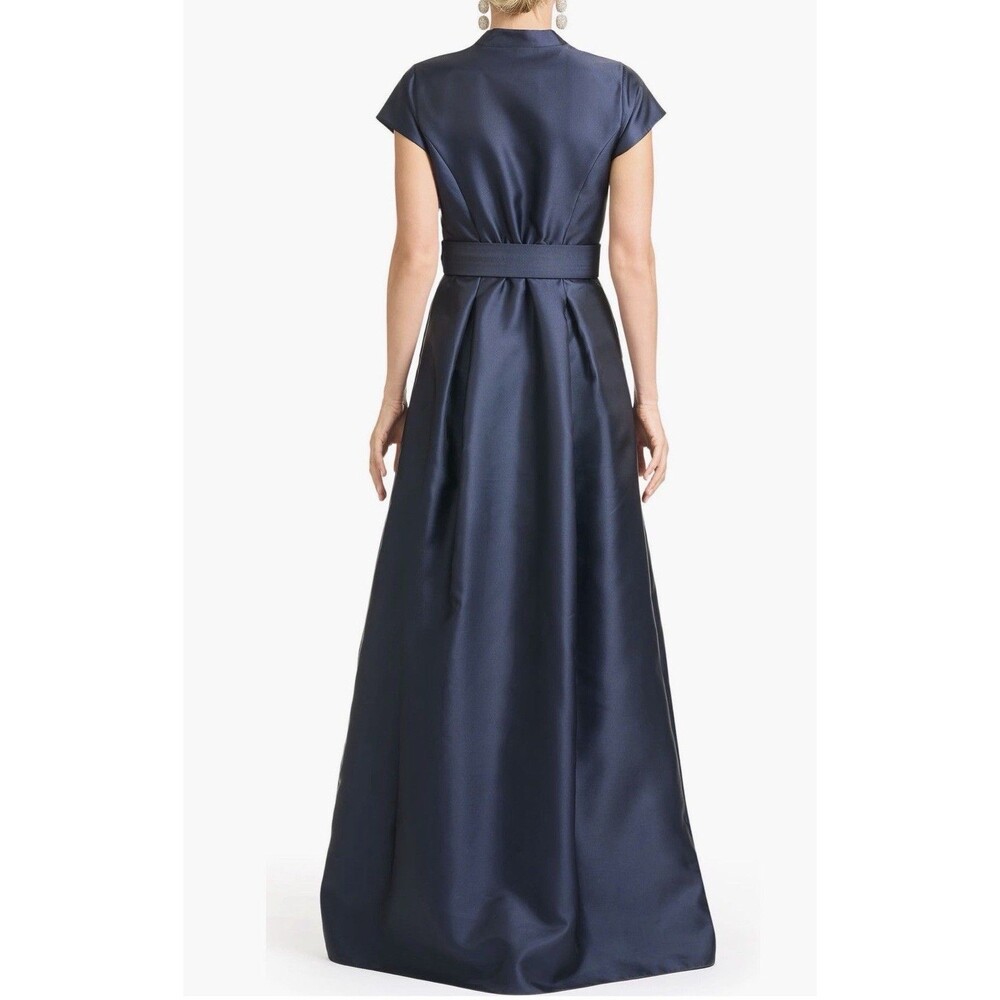 Sachin & Babi Women’s Marta Navy Floral Mikado Gown Dress in Size 6 - Picture 2 of 7